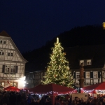 Weihnachtsbaum am Nikolausmarkt