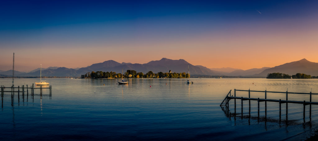 Chiemsee Panorama Fraueninsel