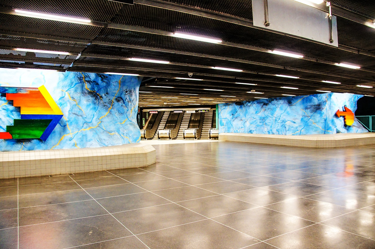 Stockholm Metro Station Kunst